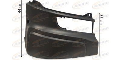 SCANIA P,G,R,S,T 16- CORNER BUMPER RIGHT EXPANDED 40MM