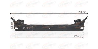 SCANIA P,G,R,S,T 16- BUMPER CENTER EXPANDED 40MM