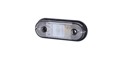 Front marker light (white), with reflective device