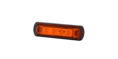 Side marker ligh (orange) with a rubber pad.