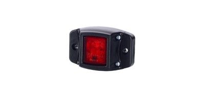 Marker light with a rubber pad, red.

