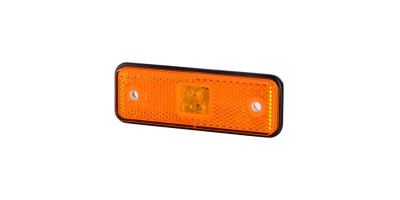 Side marker light (orange), with reflective device and with a rubber pad.
