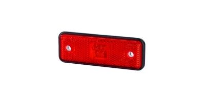 Side marker light (RED), with reflective device and with a rubber pad.