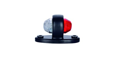 Marker light with an oval base (white+red).