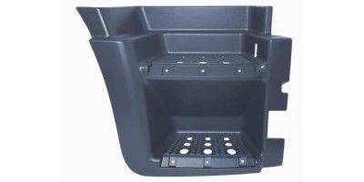 IVECO STRALIS LOWER FOOTSTEP RIGHT WITH HOLE BLACK