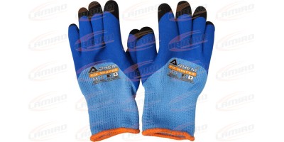 WINTER PROTECTIVE GLOVES, INSULATED, COATED WITH FOAMED LATEX. PERFECT THERMAL INSULATION WHILE MAINTAINING HIGH GRIP. SIZE "9"