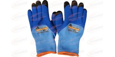 WINTER PROTECTIVE GLOVES, INSULATED, COATED WITH FOAMED LATEX. PERFECT THERMAL INSULATION WHILE MAINTAINING HIGH GRIP.