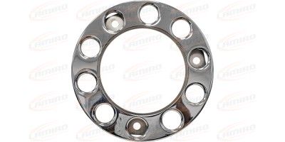 Wheel cover, 10 holes, stainless steel 22,5 inch / 3 mountings
